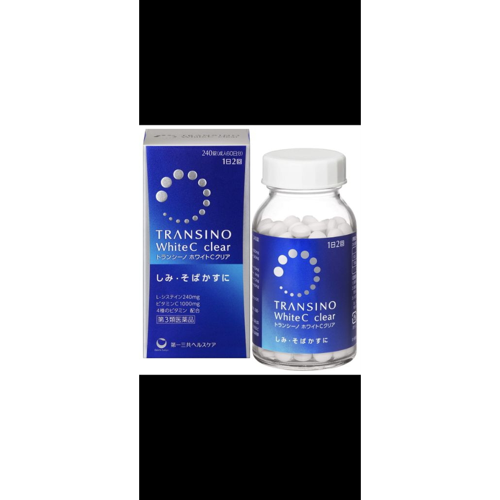 Transino White C Clear 240 Tablet Original Jepang Vitamin C L-Cysteine Suplemen Kulit Cerah