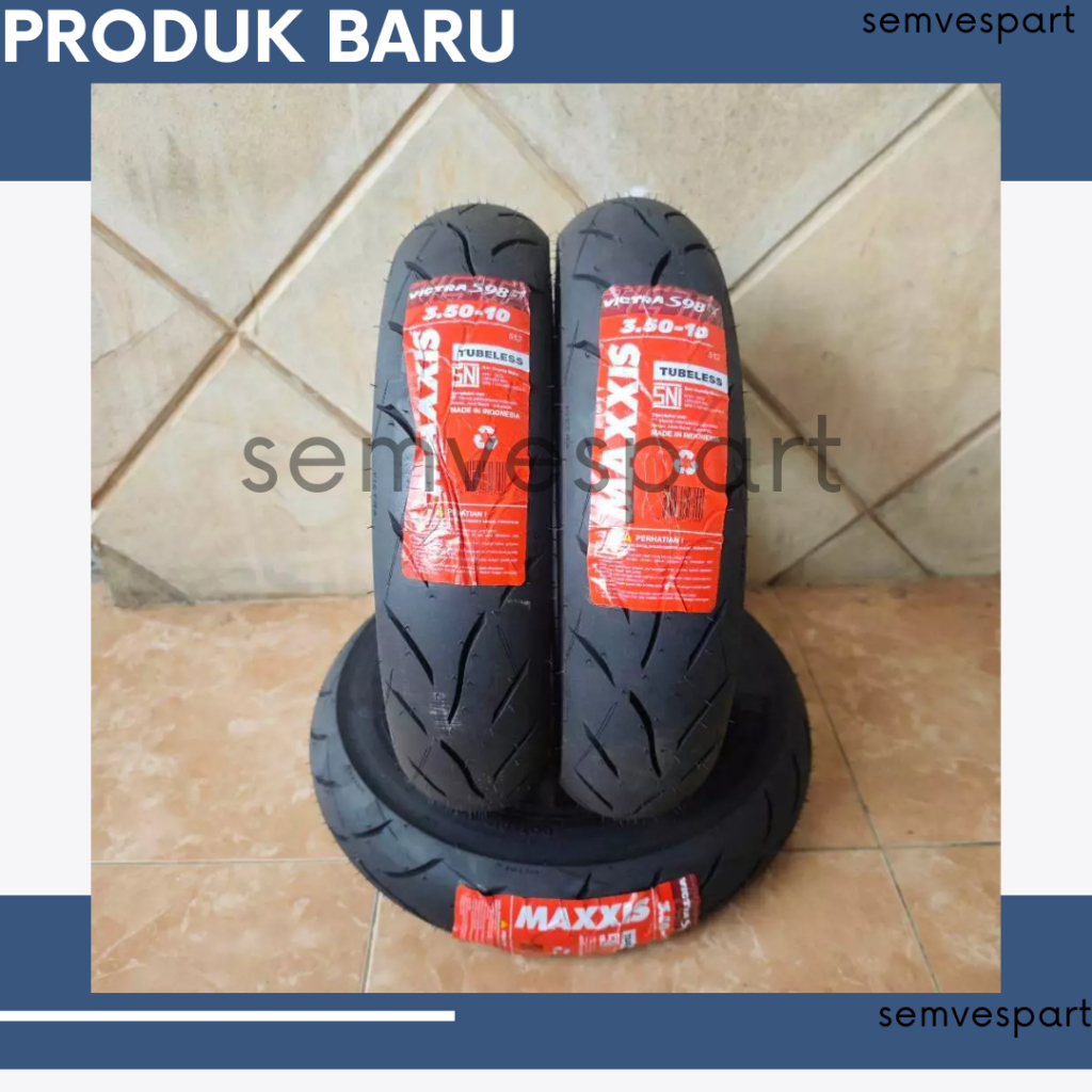 Ban Motor Vespa Matic Maxxis VICTRA Ring 10 Ukuran 3.50 Untuk Classic Tubeless