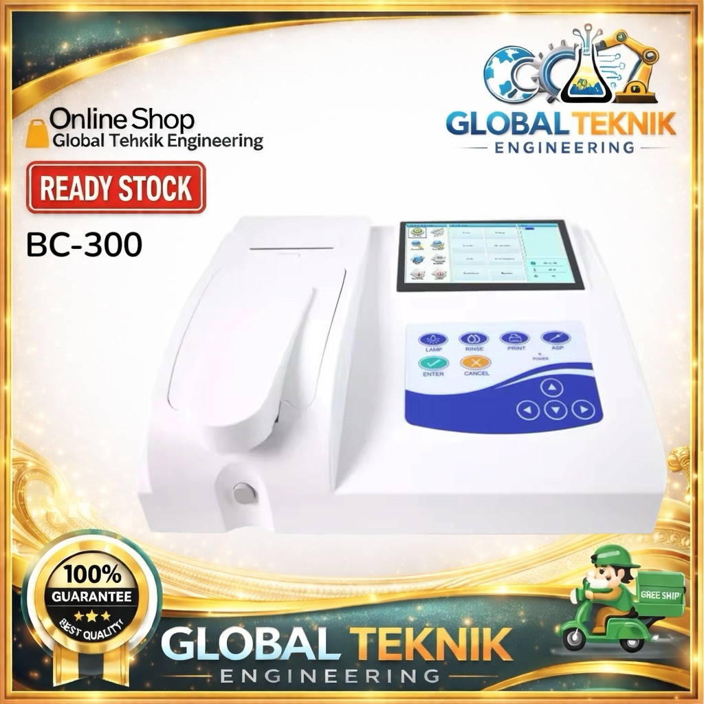 BC300 Semi-auto Biochemistry Analyzer analyzing blood Glucose body flu