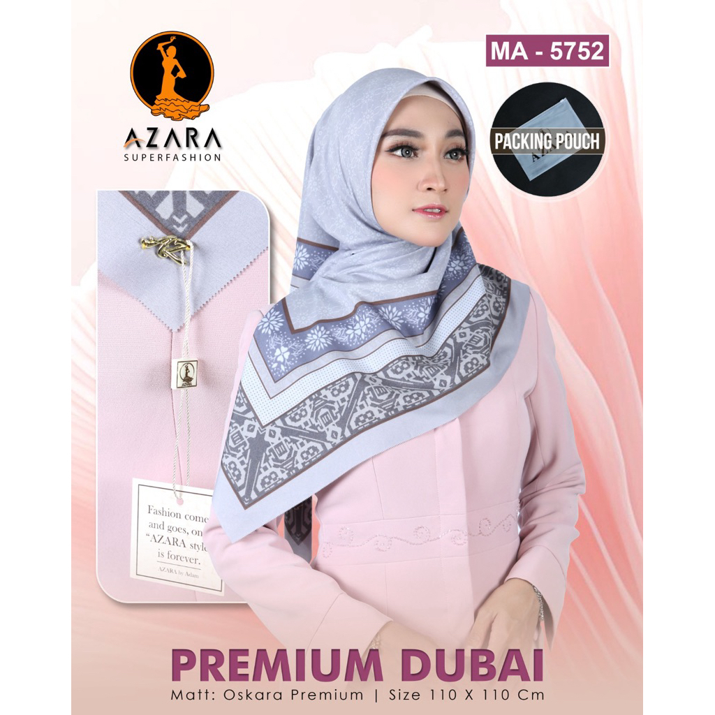 Segi Empat Azara Motif Premium Dubai