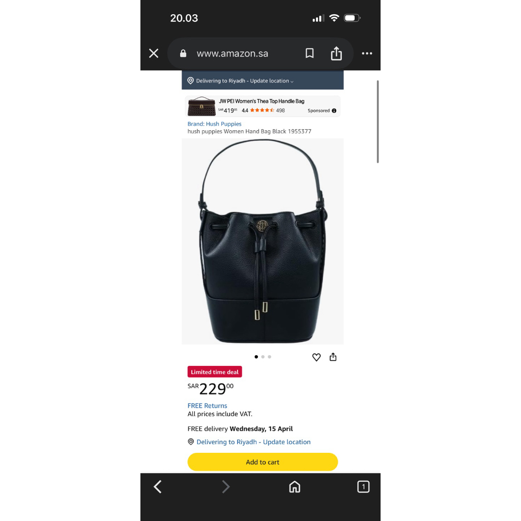 Hush Puppies bucket bag