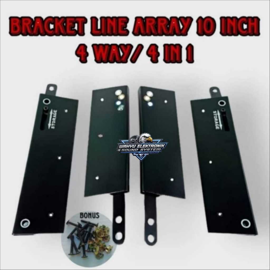 Breket Line Array 4 in 1 Ukuran Box Speaker 10inch 4WAY Bracket 4x1 Kualitas Bagus