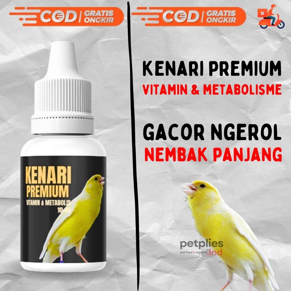 KENARI PREMIUM VITAMIN DAN METABOLISME BURUNG KICAU 10 ML - Vitamin burung kenari premium gacor nger