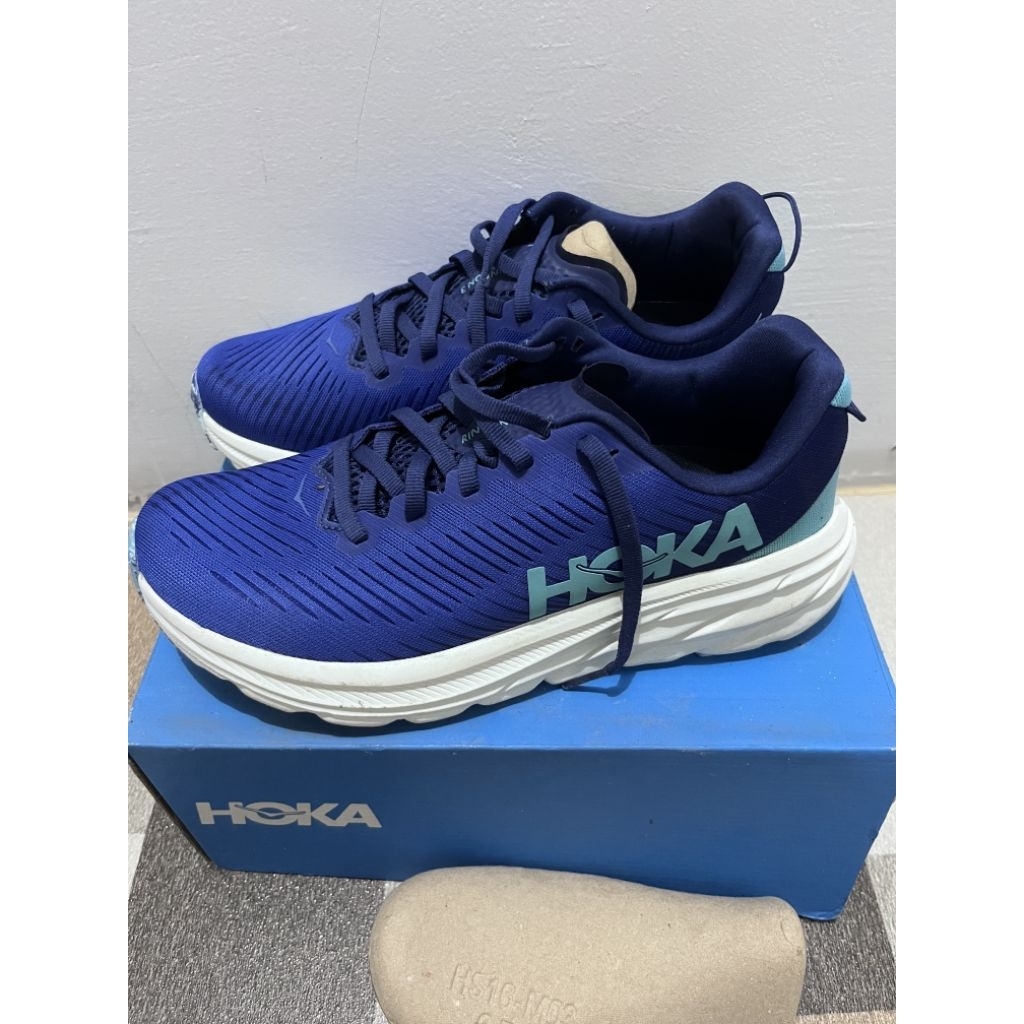 Preloved Hoka Rincon 3 Women's Running Shoes - Evening Sky/Ocean Mist