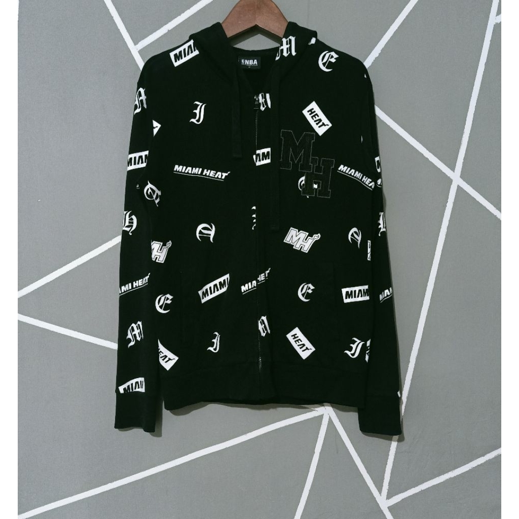 Zipper Hoodie NBA MIAMI HEAT Full Print Original