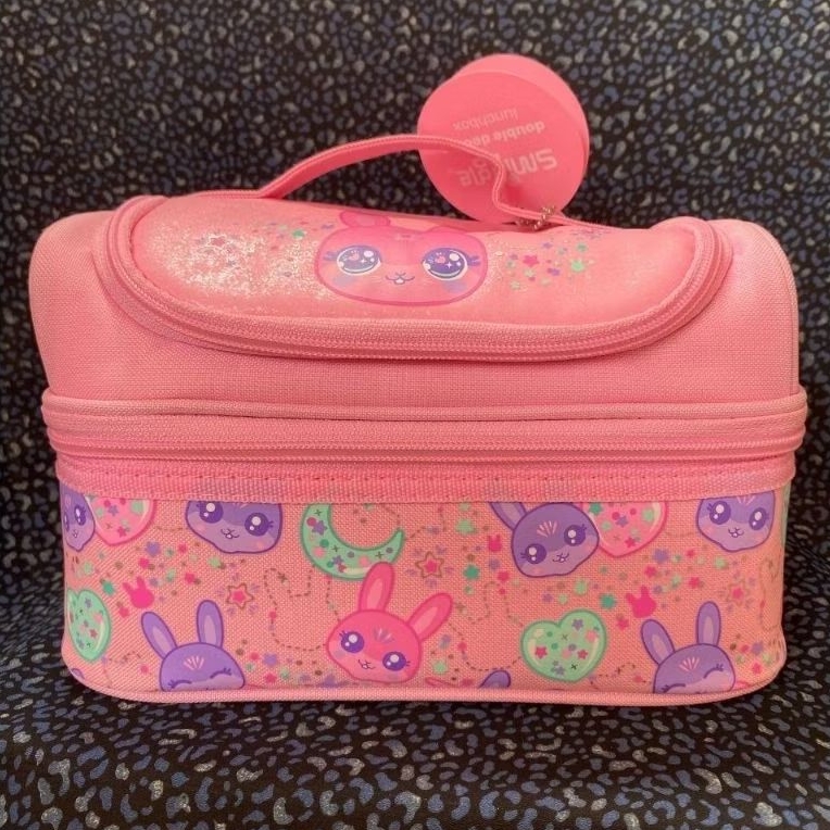 (100% New Ori) Smiggle Lunch Bag Rabbit Pink / Tas Bekal Makanan Anak Perempuan Motif Rabbit Kelinci