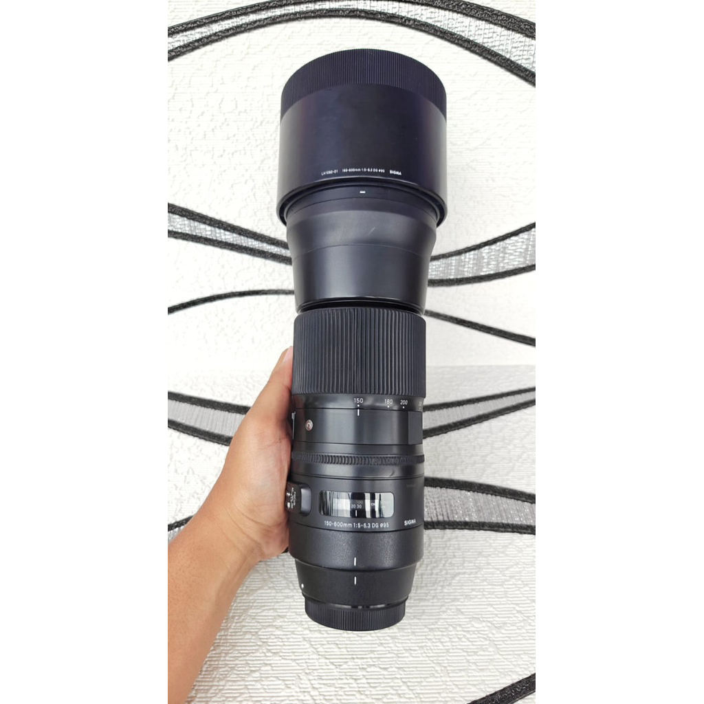 lensa Sigma 150-600 F2.8 Like New Full set Box Murah For Canon