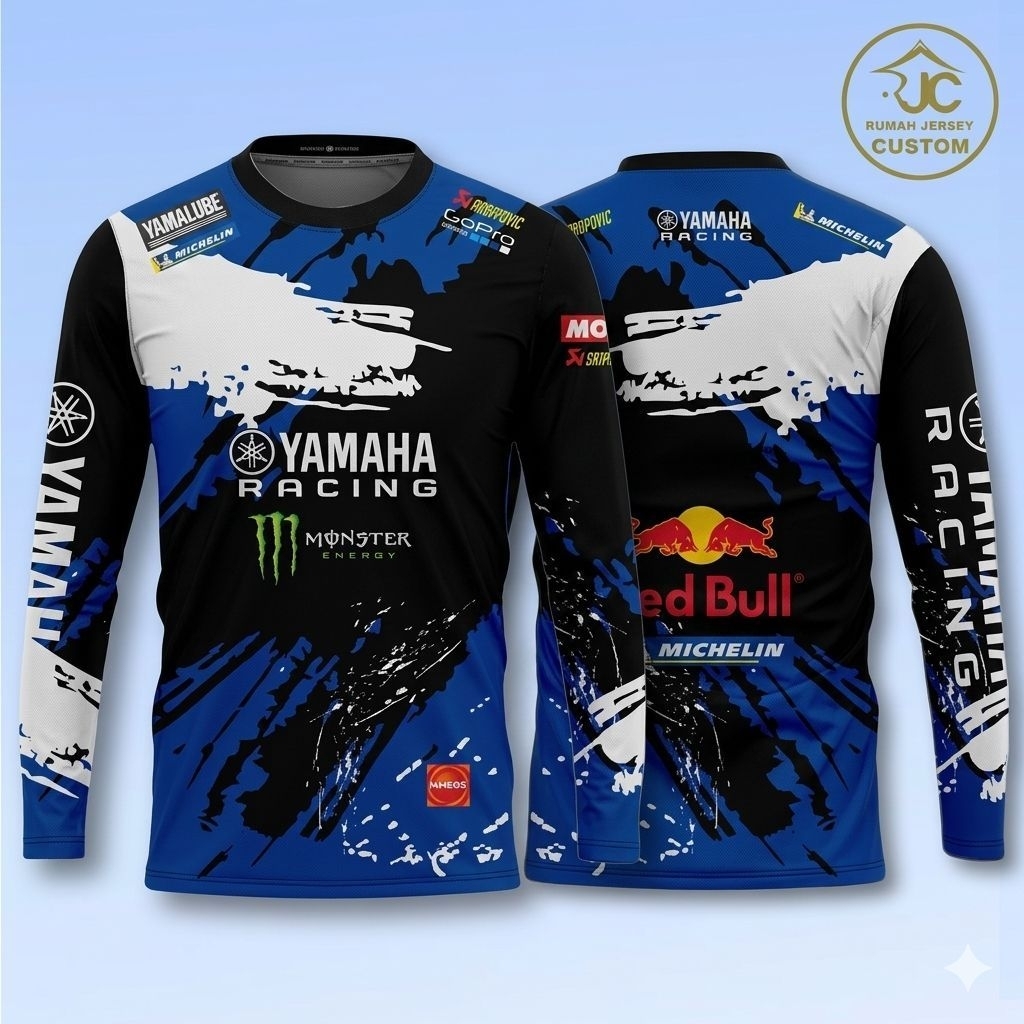 (FREE SABLON NAMA)JERSEY MOTOR CROSS /JERSEY SEPEDA /ATASAN SEPEDA TRAIL