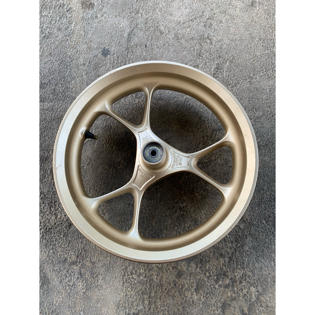 Pelek Velg Depan Yamaha Nmax New Gold Muda Original Copotan Bekas