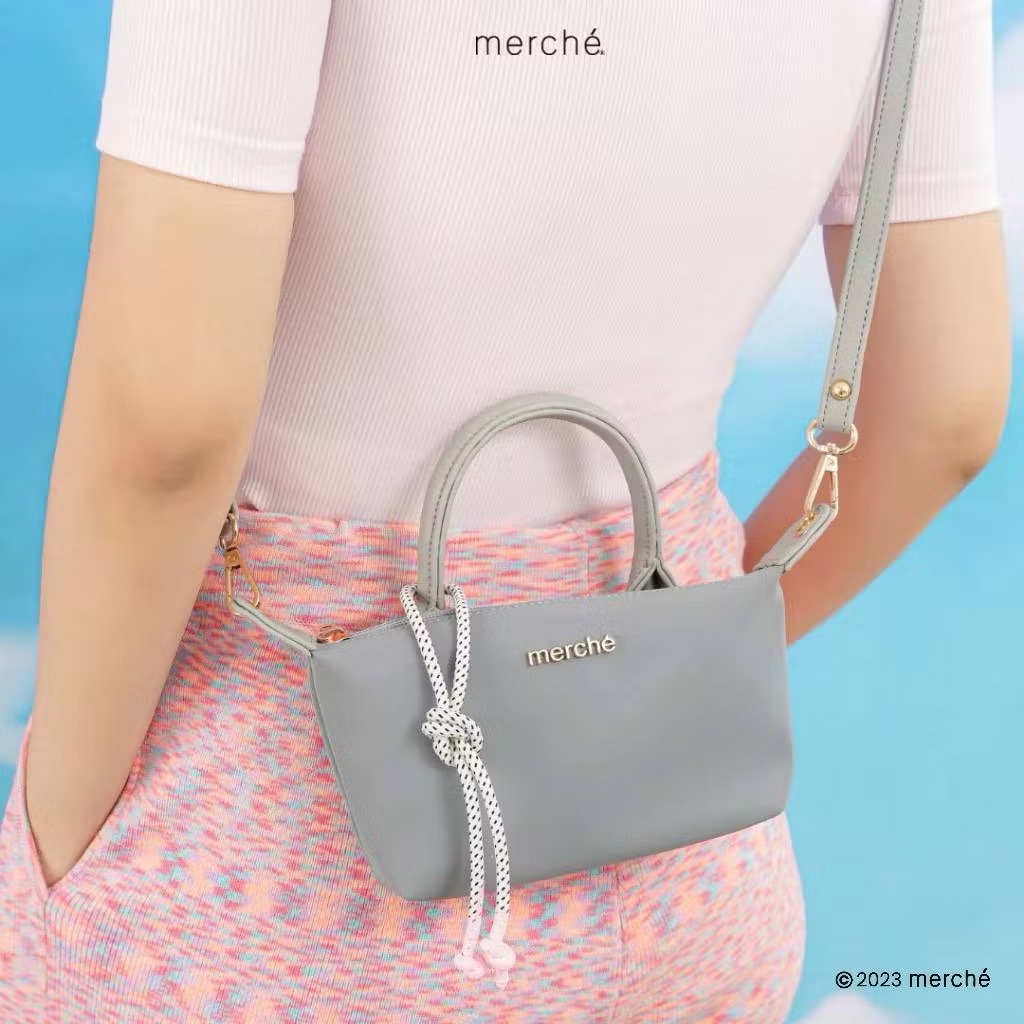 [AROENIKA] Merche Tas Selempang Wanita Alice Petite Warna Grey