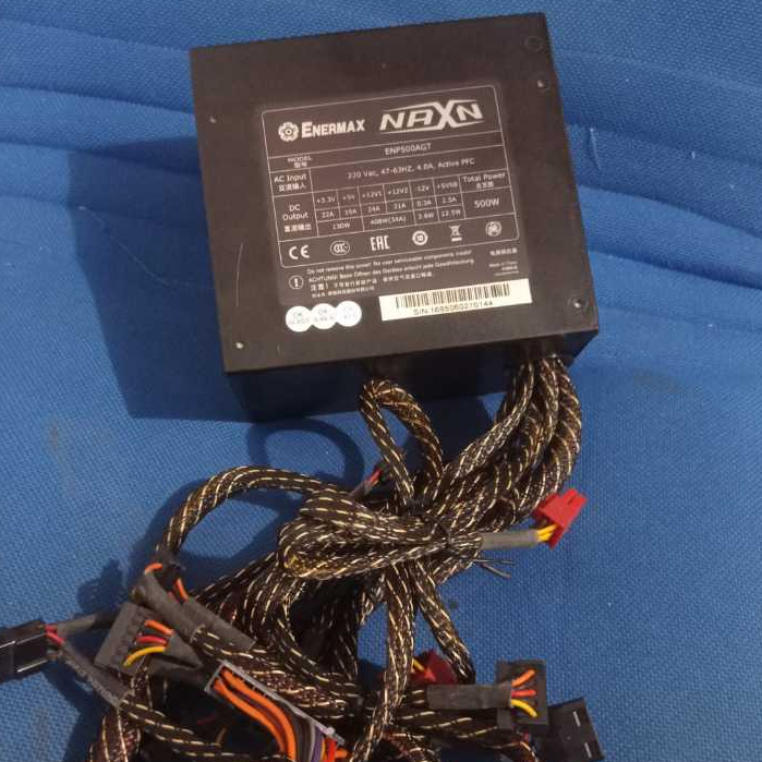 psu pure enermax NaXn 500watt kabel full slep normal