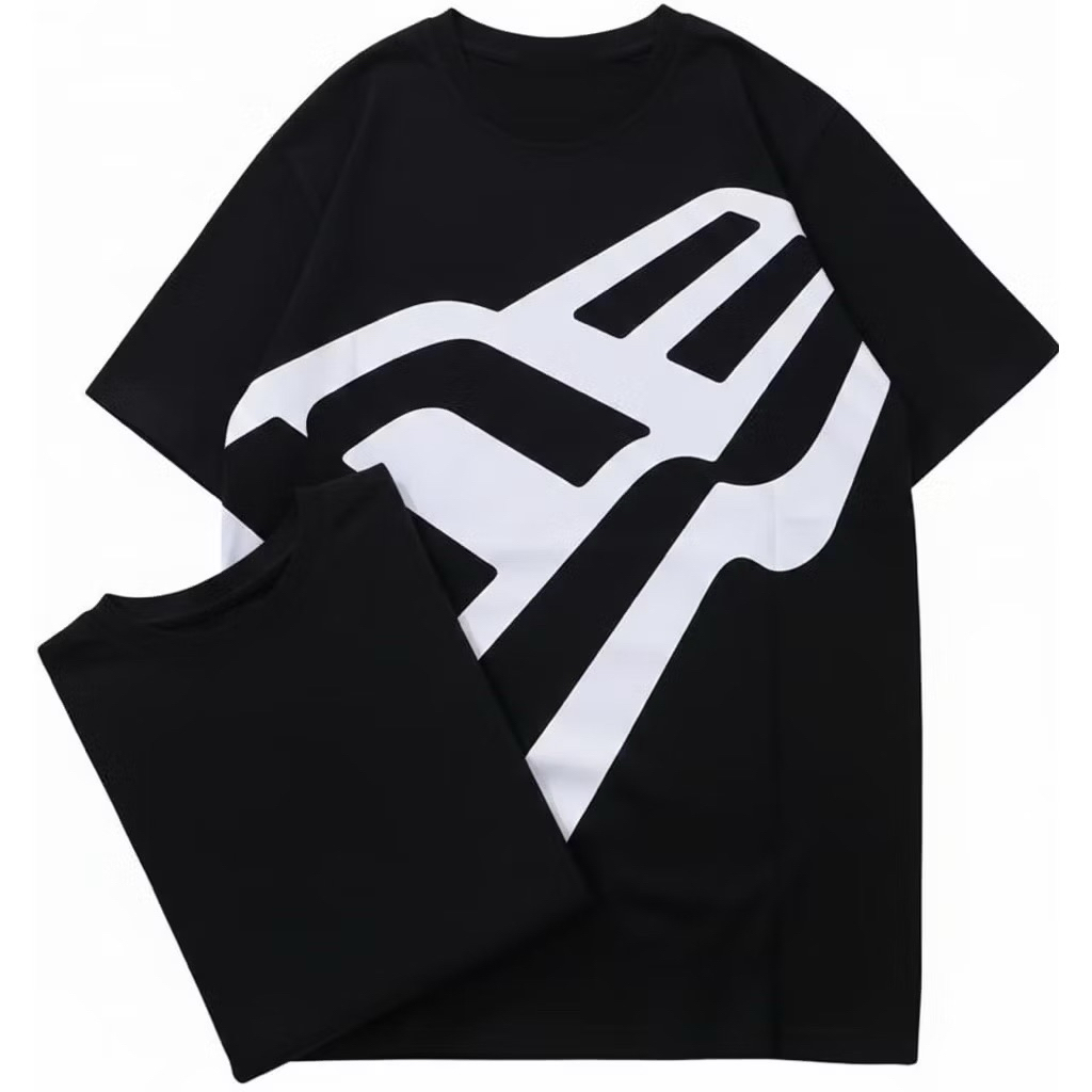 New Era Big Logo Black Tee T-Shirt Kaos
