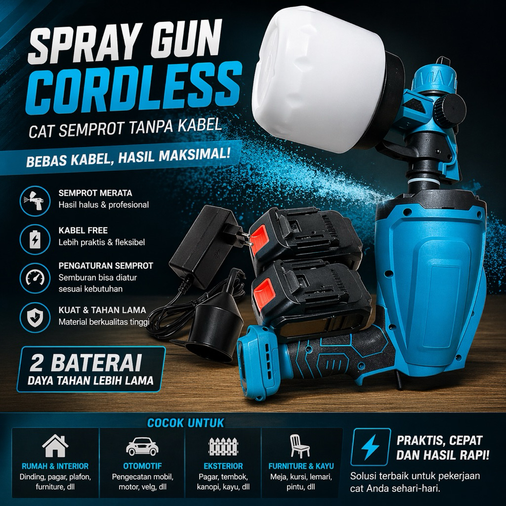 Spray gun elektrik/semprotan cat