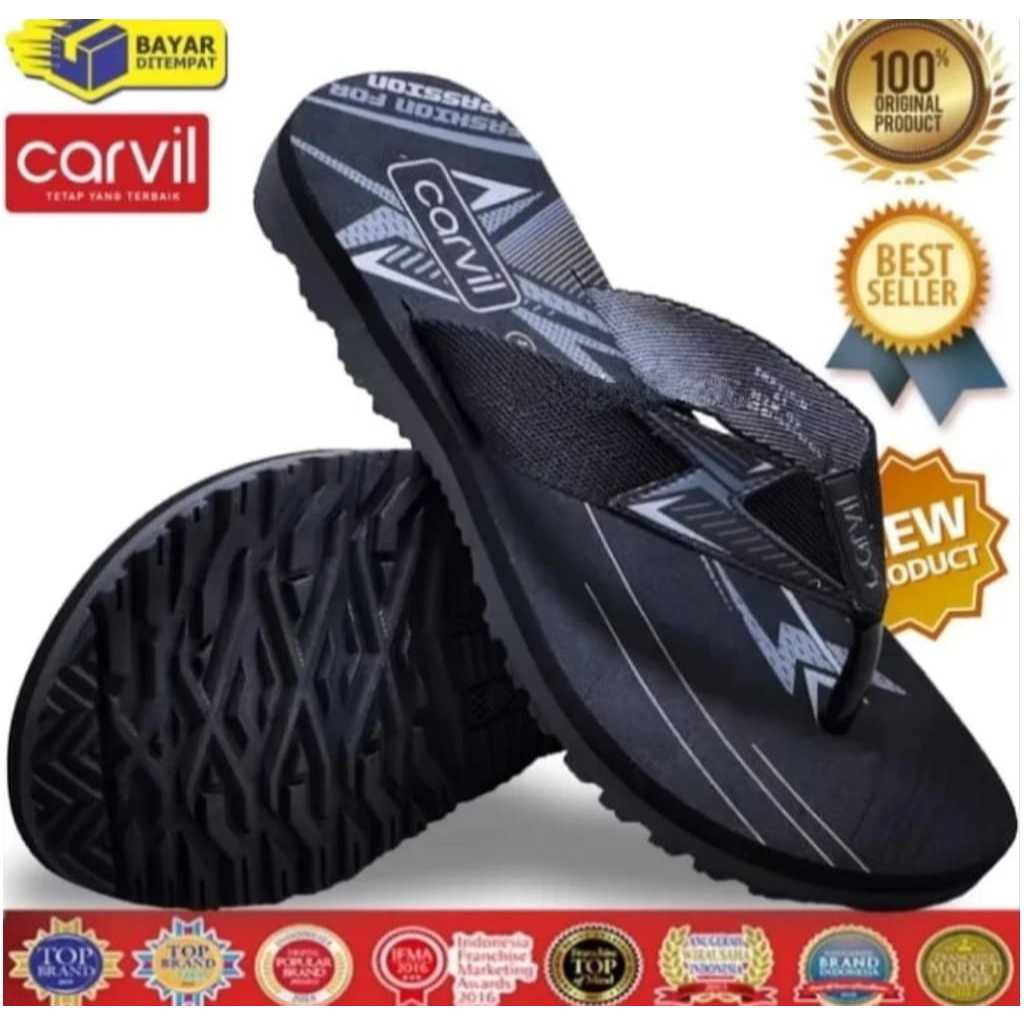 PROMO sandal CARVIL pria dewasa & anak . sandal jepit cowok . sandal