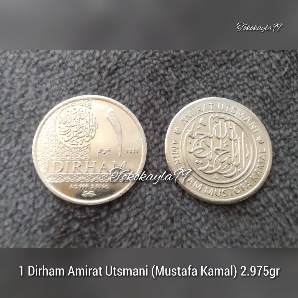 Dirham Perak Wakala / Utsmani / Bintan / Kesultanan Perak Asli Fine Silver 999