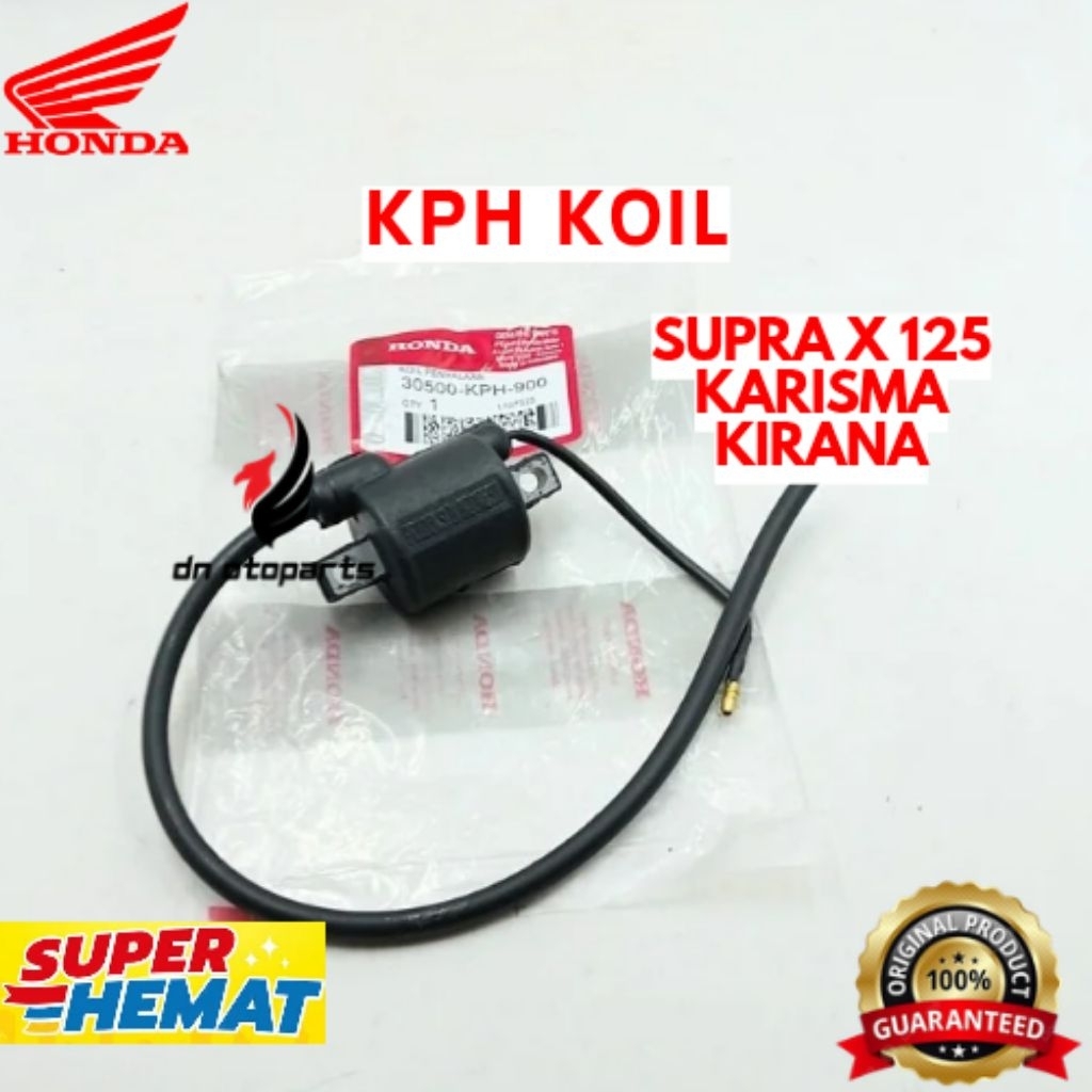 KOIL ORIGINAL HONDA KODE KPH, KOIL SUPRA X 125, KOIL KARISMA, KOIL KIRANA









