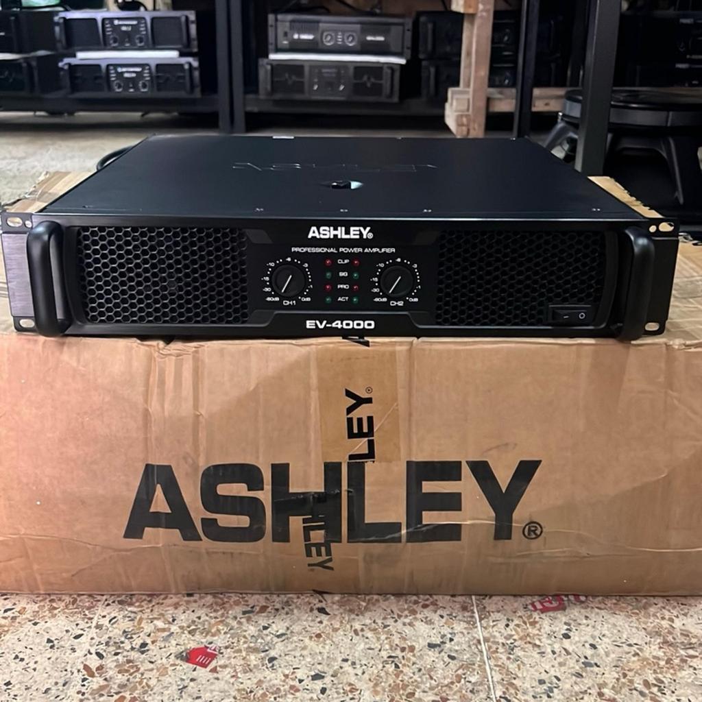 Power Amplifier Ashley EV4000 EV-4000 EV 4000 4 Chanel 4Ch Original Class H Makro 1300 Watt Panel 2U