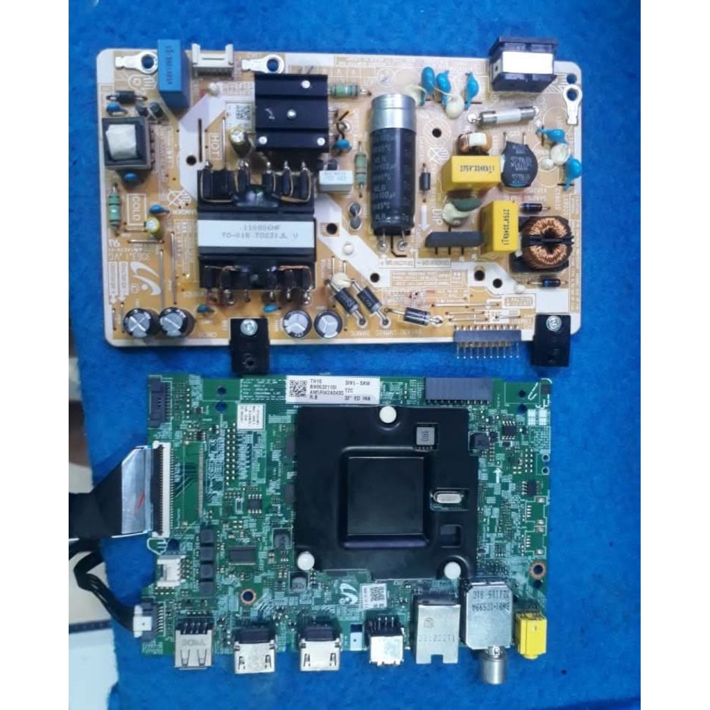 MESIN MB MODUL MAINBOR MAINBOAR MAINBOARD PSU POWER SUPPLY SUPLI SUPLAY SUPPLY REGULATAOR TV SAMSUNG
