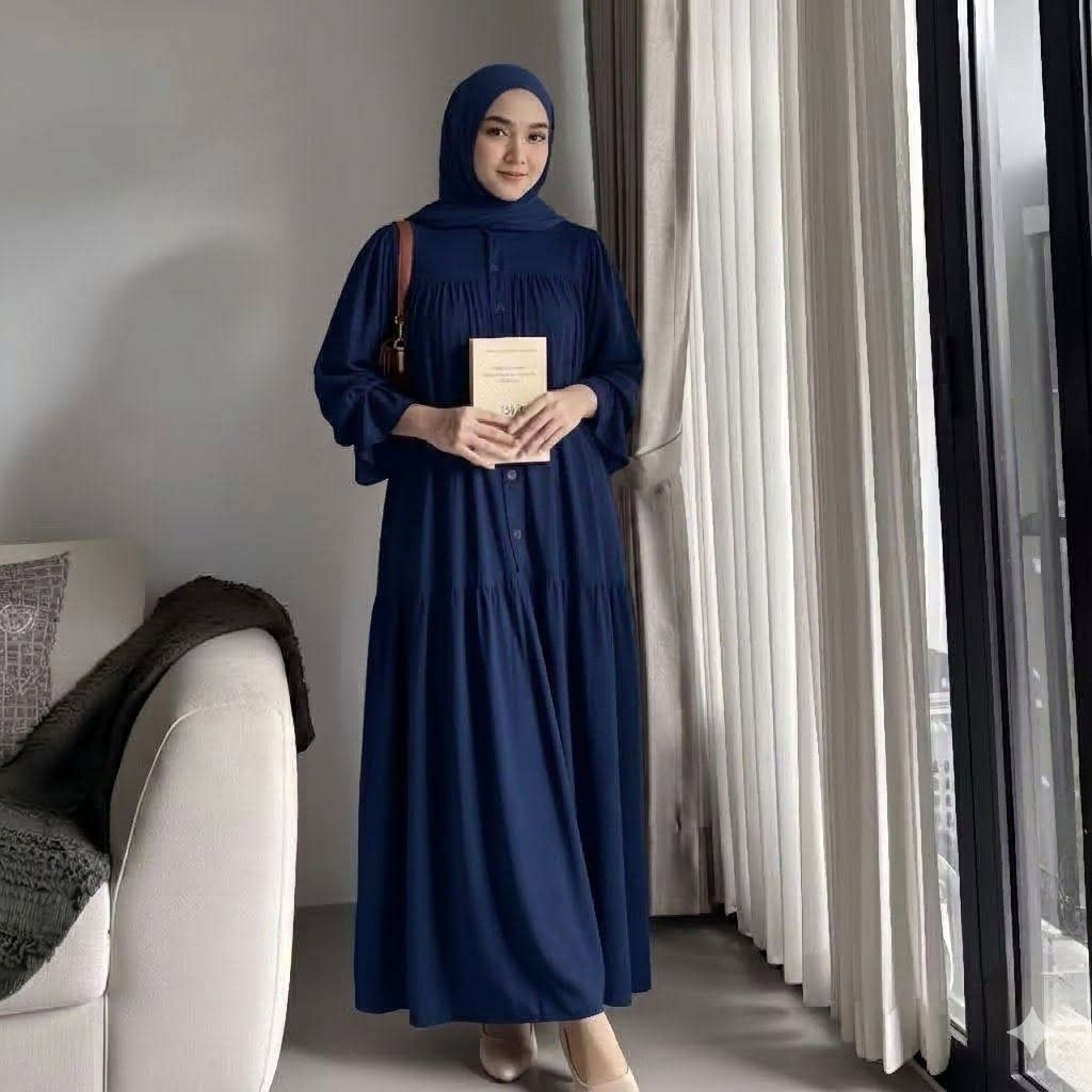 GAMIS SULTAN RAYON TWILL PREMIUM / gamis viral / gamis twill / gamis polos