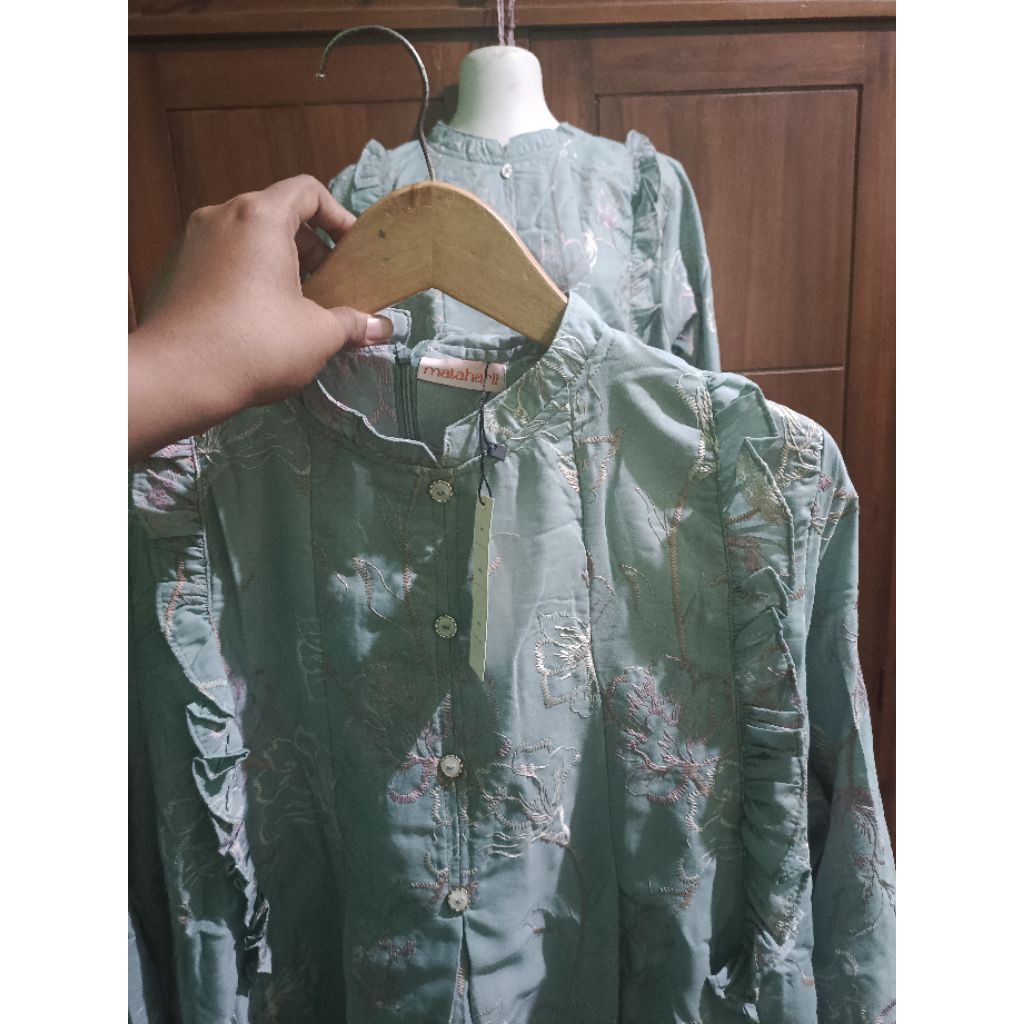 SALE GAMIS KATBOR KATUN BORDIR PREMIUM ORIGINAL TAKANA BALIMO