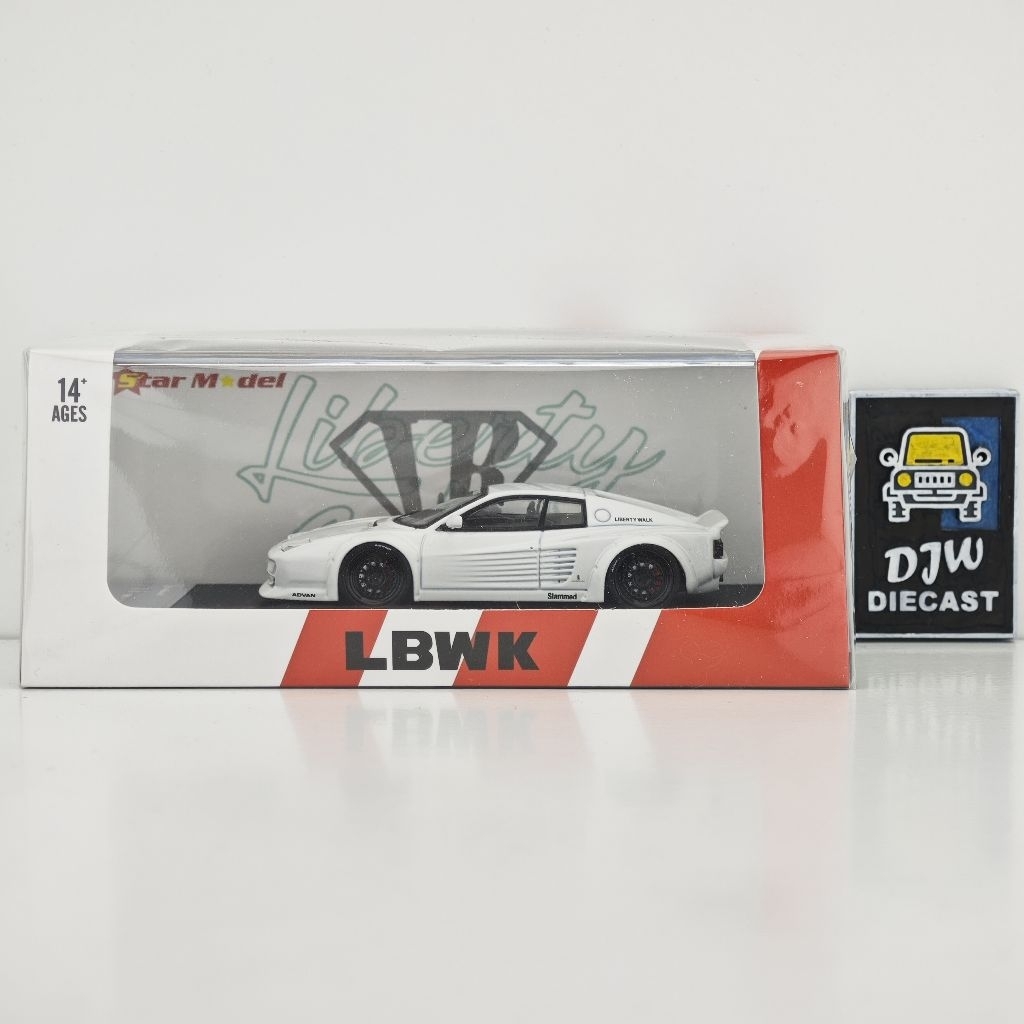 Star Model 1/64 Ferrari 512TR LBWK Liberty Walk White