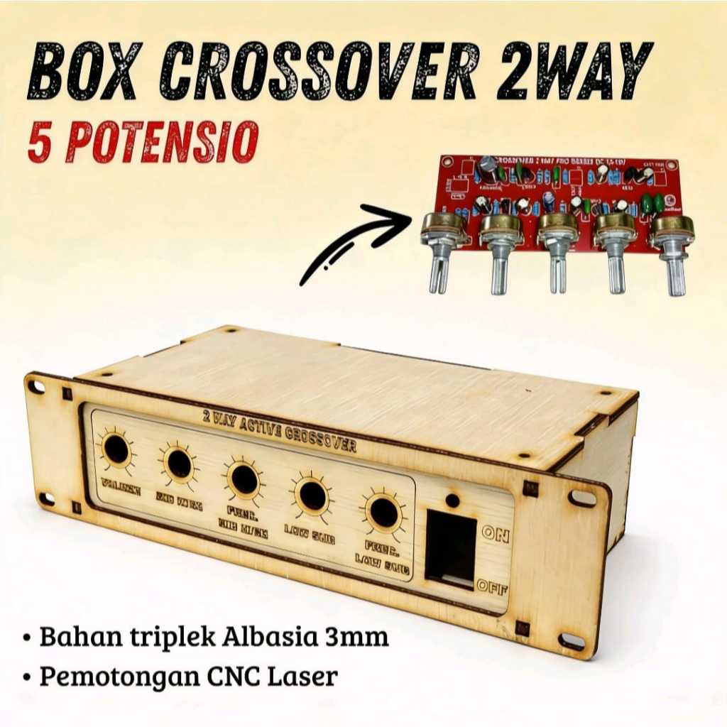 Box Crossover 2 WAY 5 Potensio