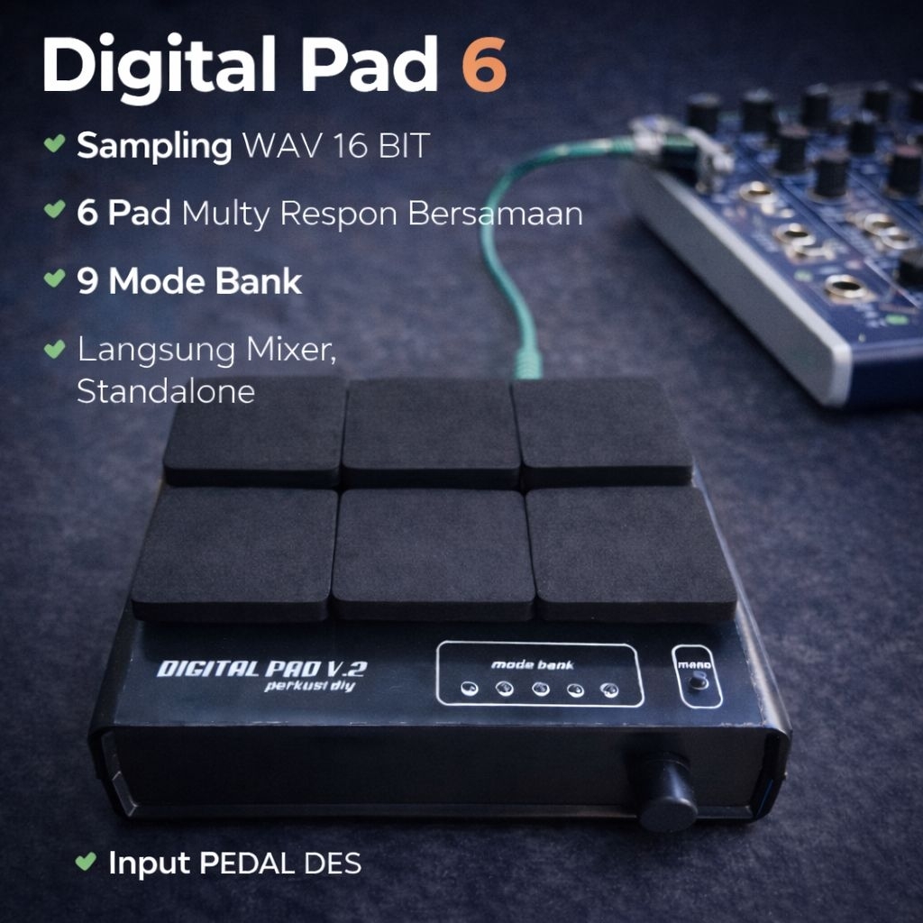 Dtx Rakitan 6 suara plus input pedal des
