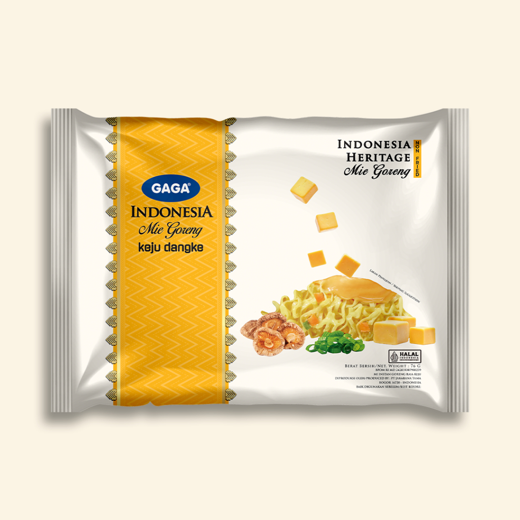 Gaga Indonesia Mie Goreng Premium Goreng Keju Dangke