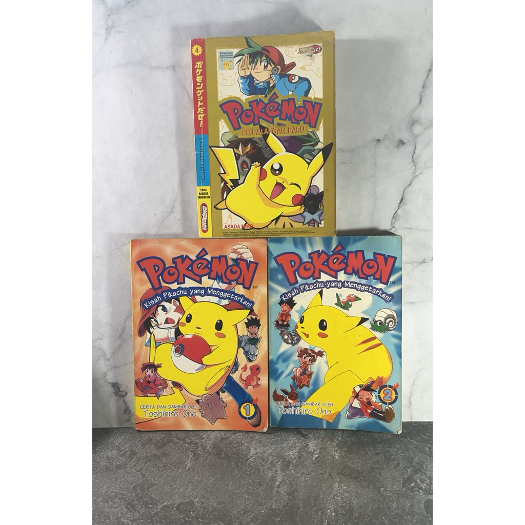 Komik Pokemon Petualangan Baru, Pokemon Kisah Pikachu Yang Menggetarkan, Vol 1,2, Panda Books, M&C, 