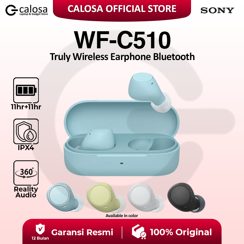 SONY WF-C510 Truly Wireless Headphone In-Ear Bluetooth Earbud TWS Sony WFC510 Bluetooth WF C510