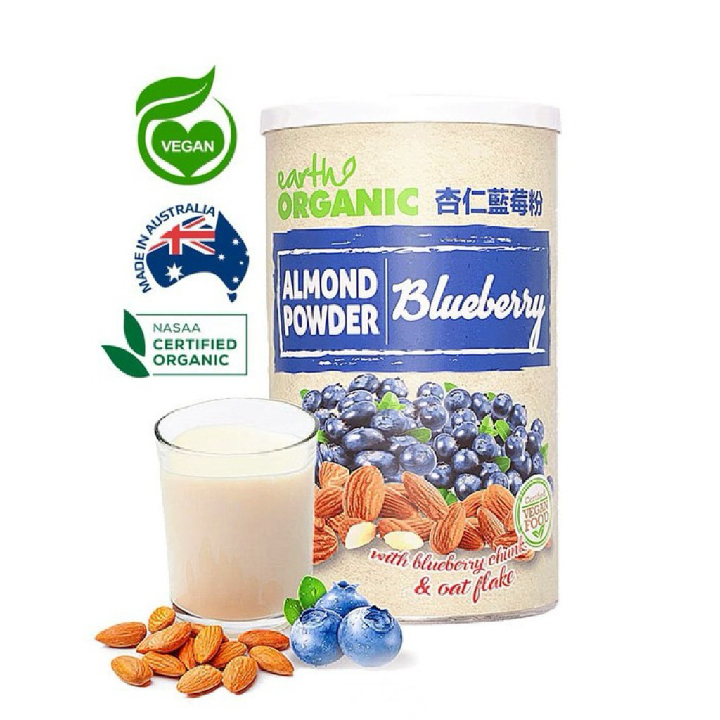 Earth Organic Blueberry Almond Powder 500g