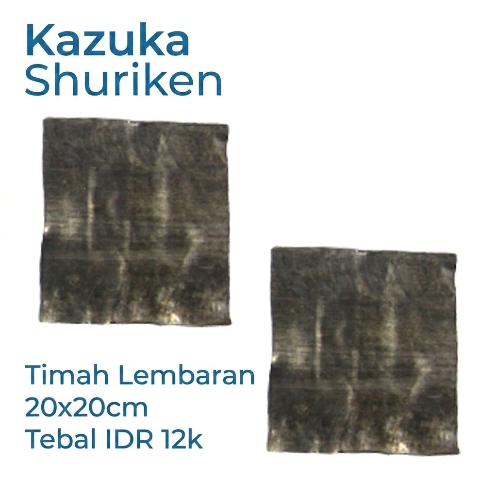 Timah lipat dan timah lidi pancing.