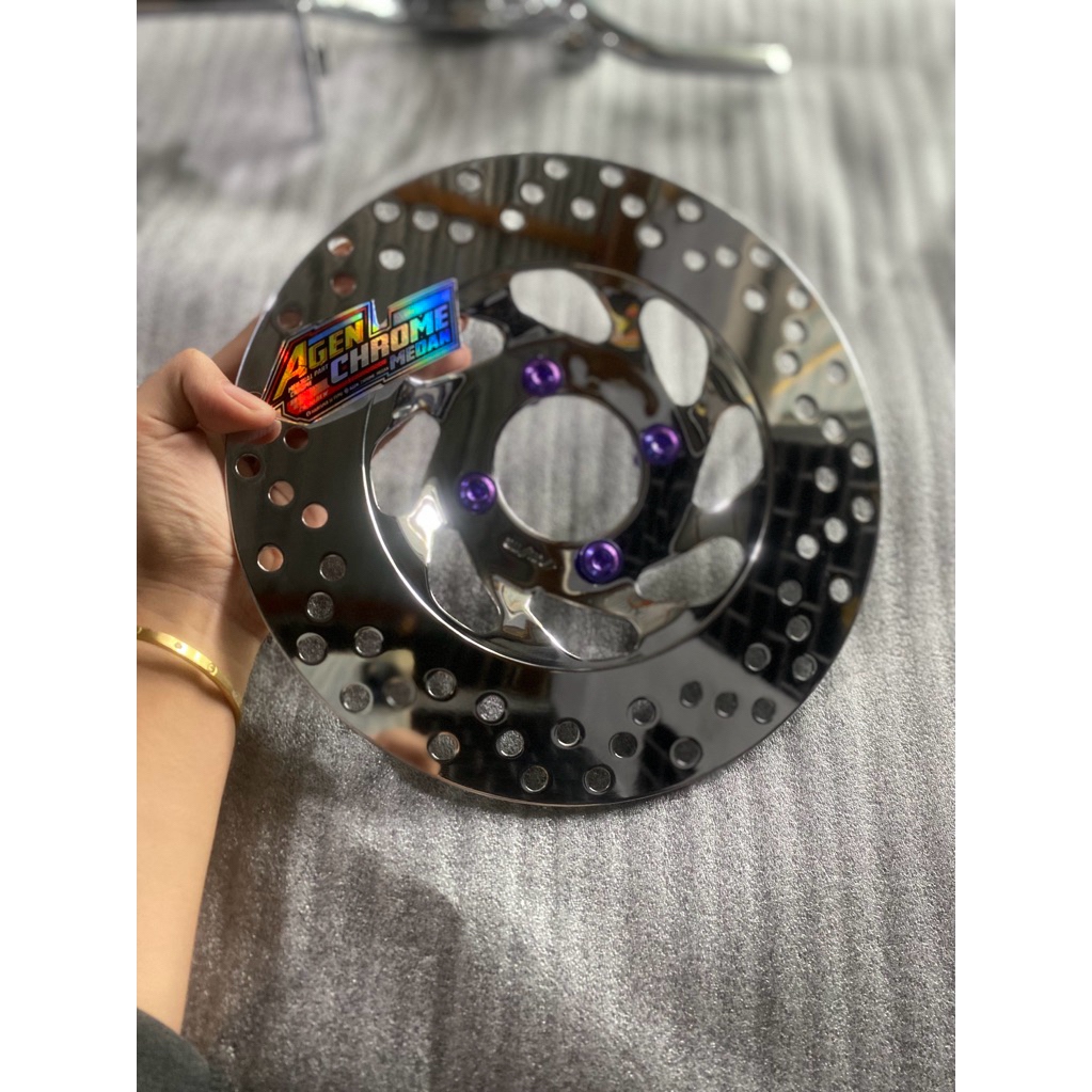 PIRINGAN CAKRAM RX KING CHROME BAUT TITANIUM