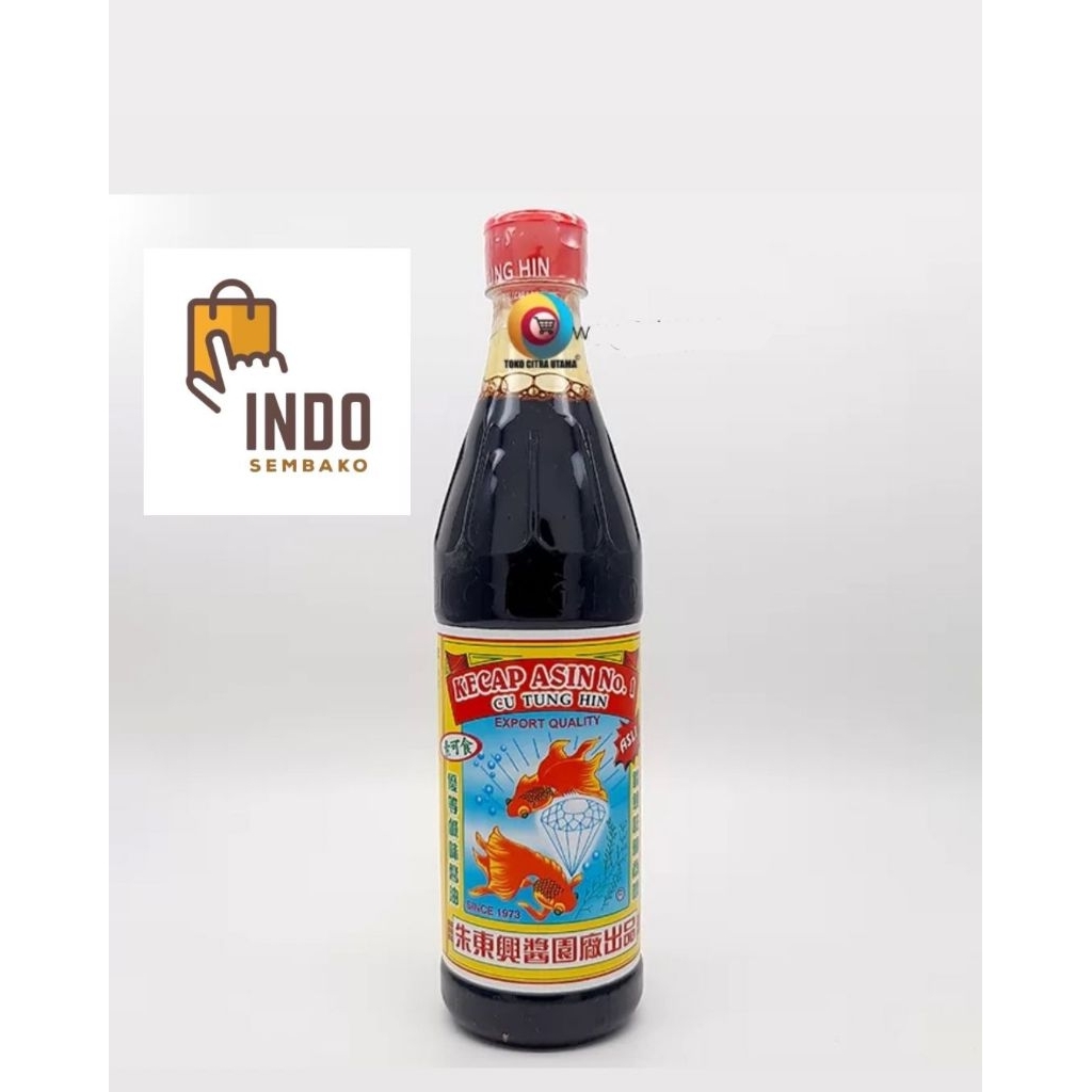 Kecap Asin Cu Ting Hin Koki Intan 650ml / Kecap koki/ Kecap Asin Cu Tung Hin/ Cap ikan koki 650ml