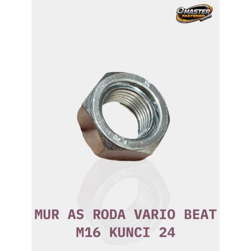 Mur As Roda Belakang Motor Honda Vario Beat M16 Kunci 24