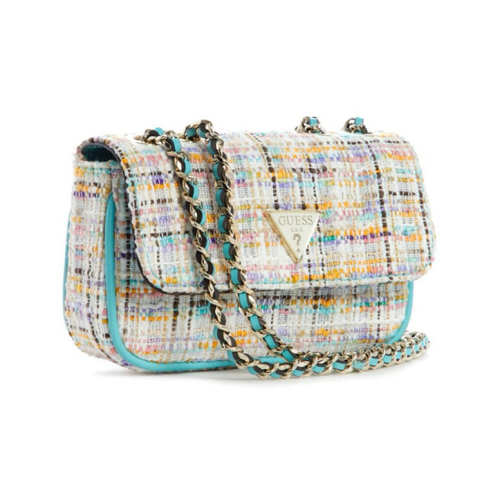 GUESS BAG CESSILY MINI TWEED NEW