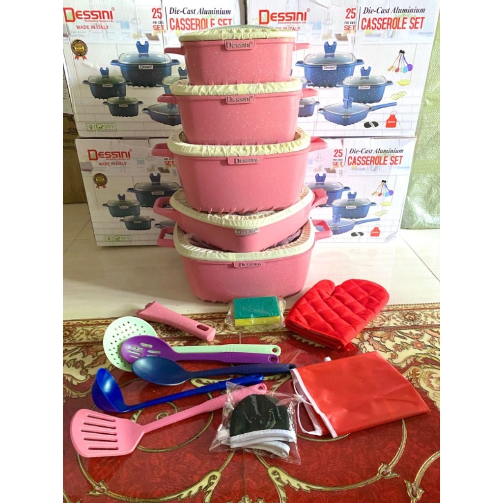 Panci masak Dessini kotak satu set