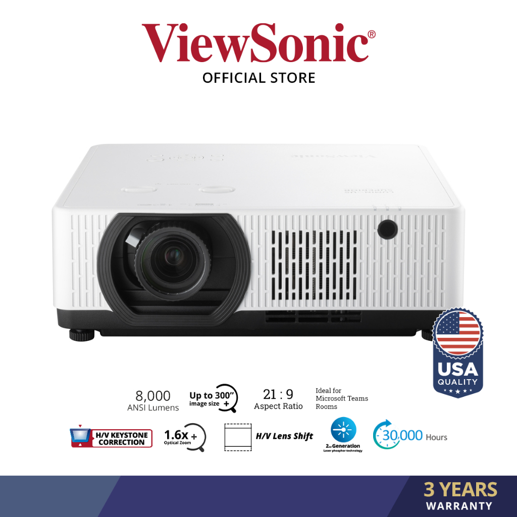 Projector Laser ViewSonic LSC801WU 8000 Lumens WUXGA Installation