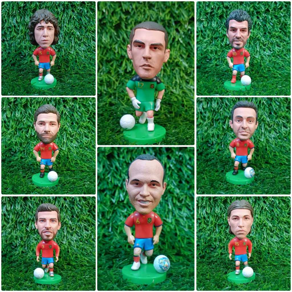 Minifigure Pemain Sepak Bola Spain / Figure Pemain Bola Spanyol Koleksi aksesories Figure / Topper K