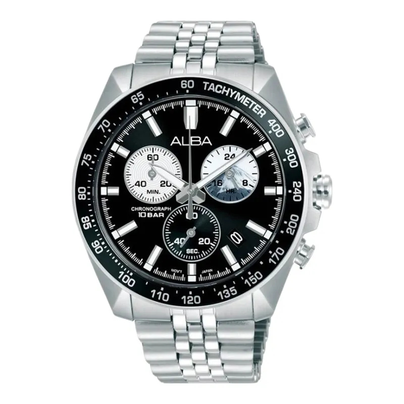Jam Tangan Pria Tali Rantai Alba AB AX7025