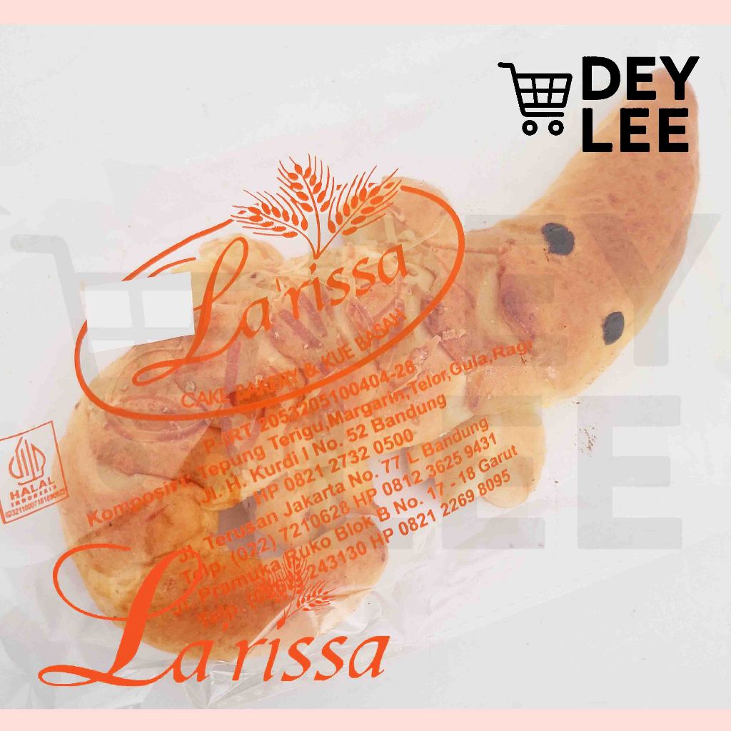 LARISSA Roti Animal BUAYA Coklat / Keju Satuan Fresh Halal Bandung