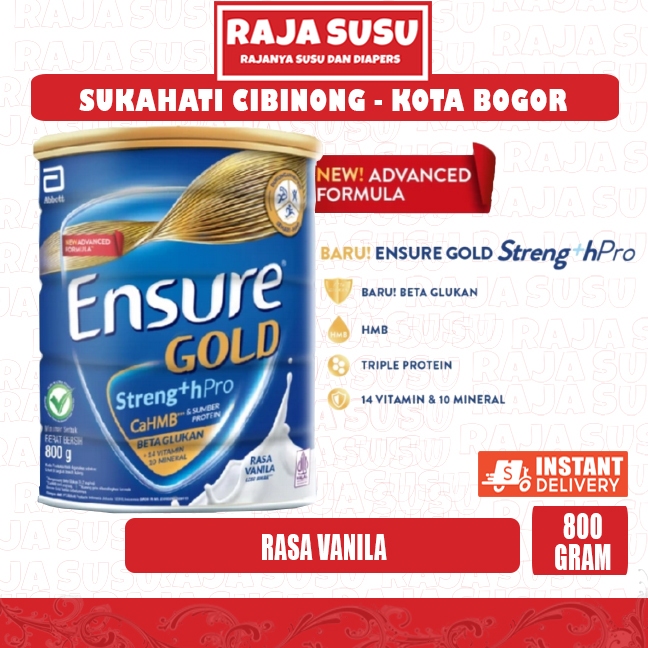 ENSURE GOLD VANILA 800GR - RAJA SUSU