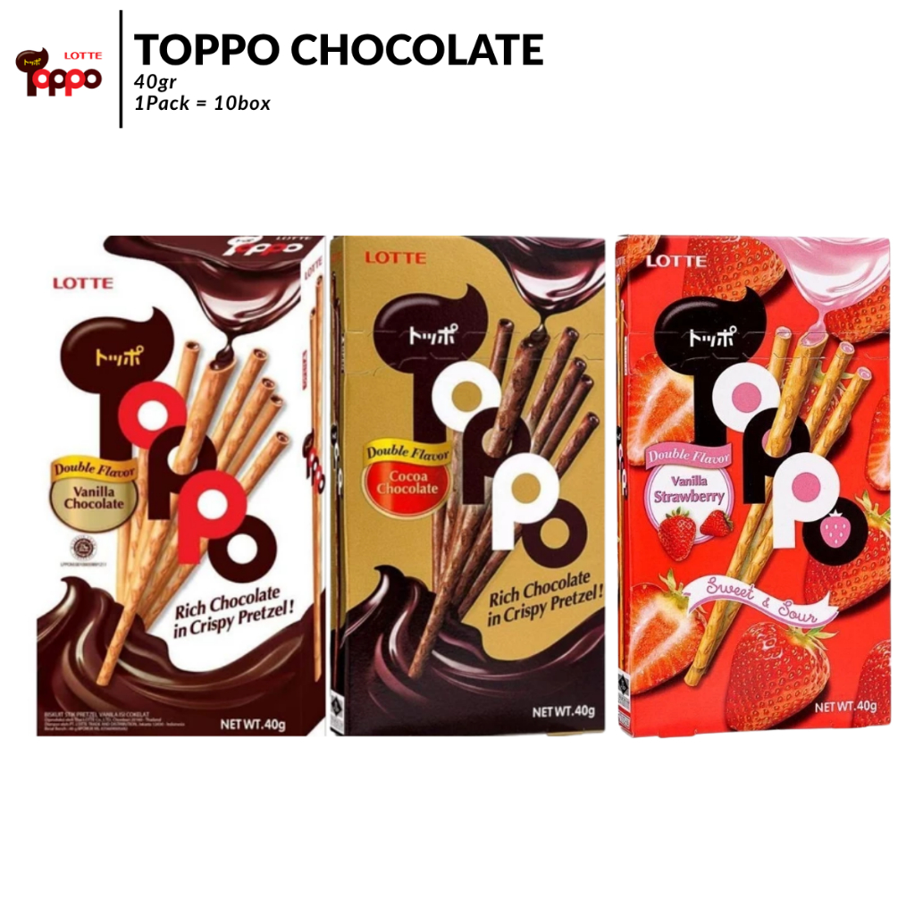 Lotte Toppo 40gr X 10PCS - Snack