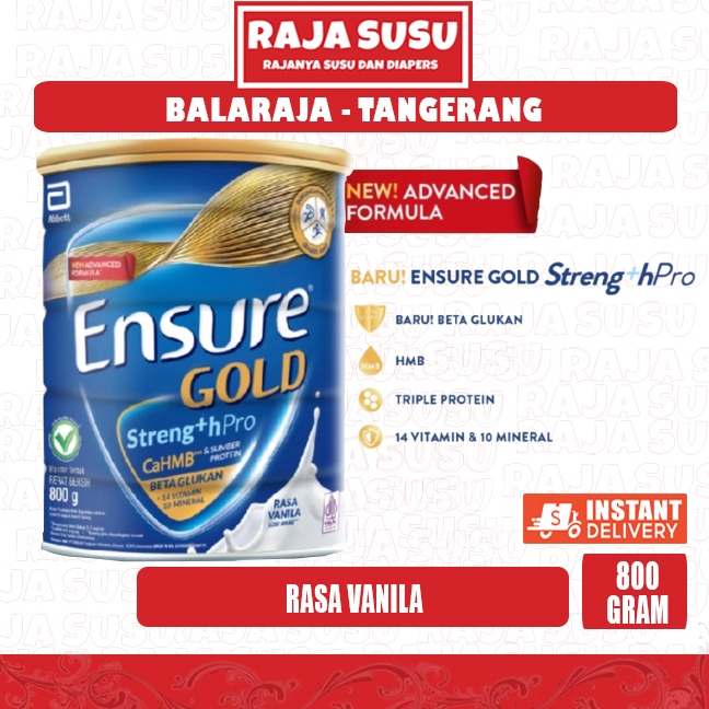 ENSURE GOLD VANILA 800GR - RAJA SUSU