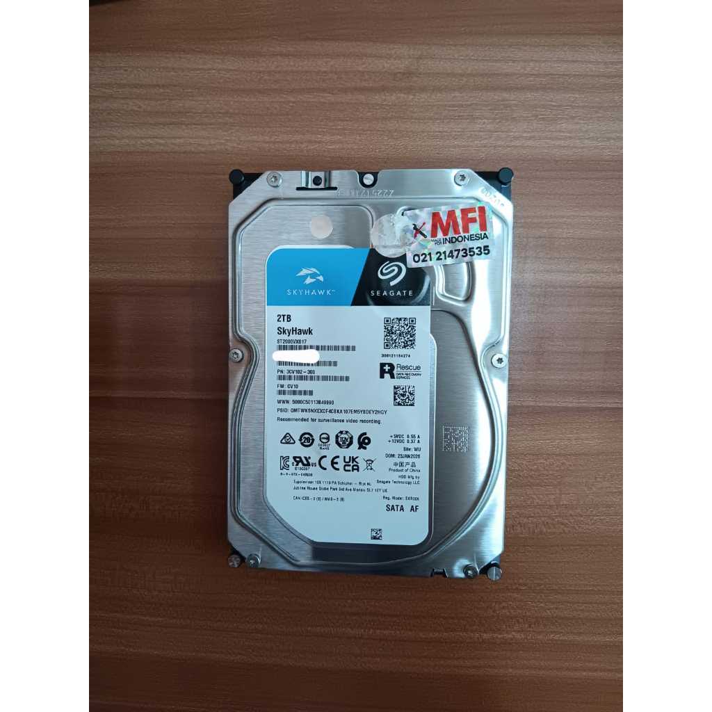 HARDISK HDD SEAGATE MFI 2TB - GARANSI RESMI SEAGATE INDONESIA