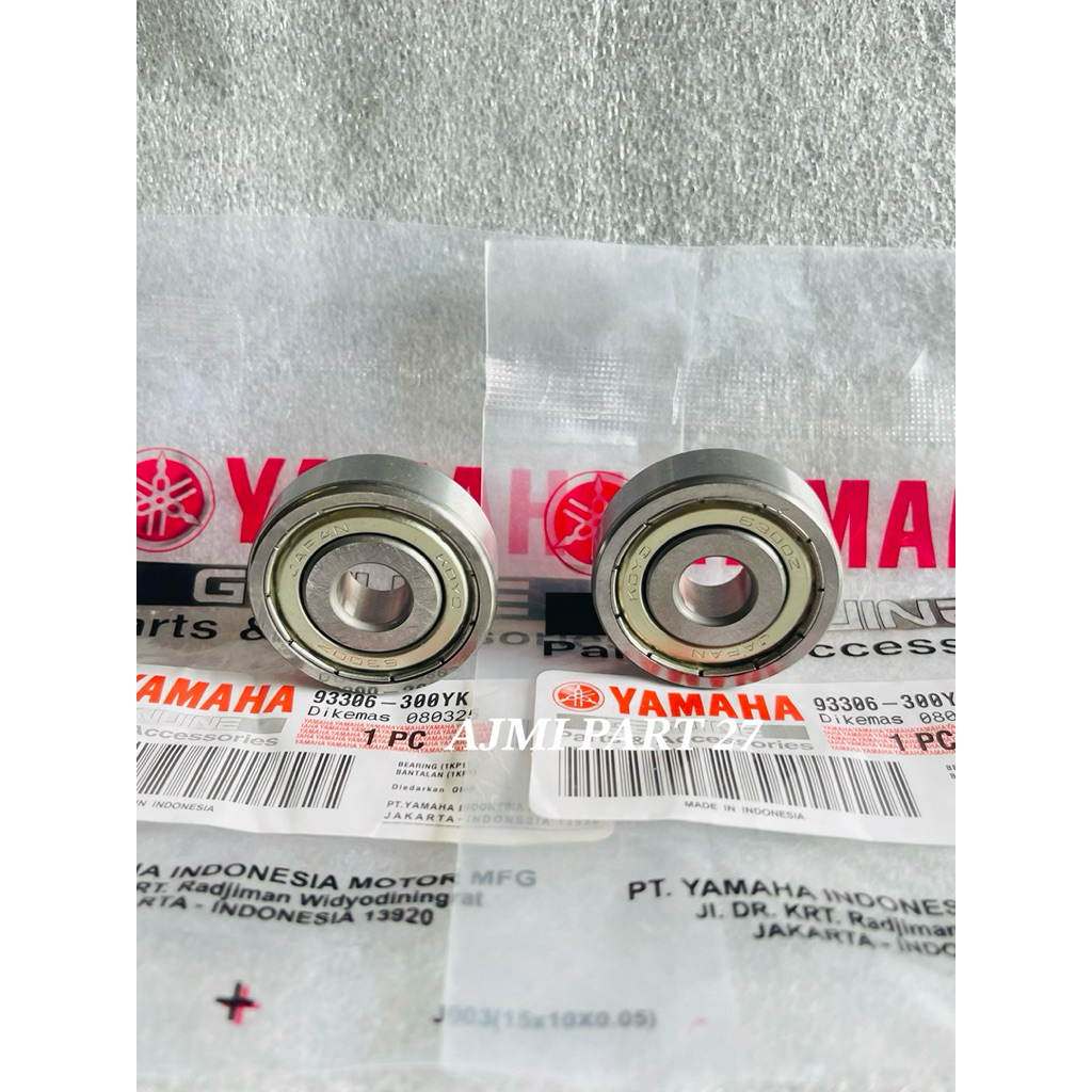 Bearing/laher 6300z 2pcs Laher roda depan Yamaha Mio Mio Sporty,Mio Smile,Mio Soul Karbu,Fino karbu,