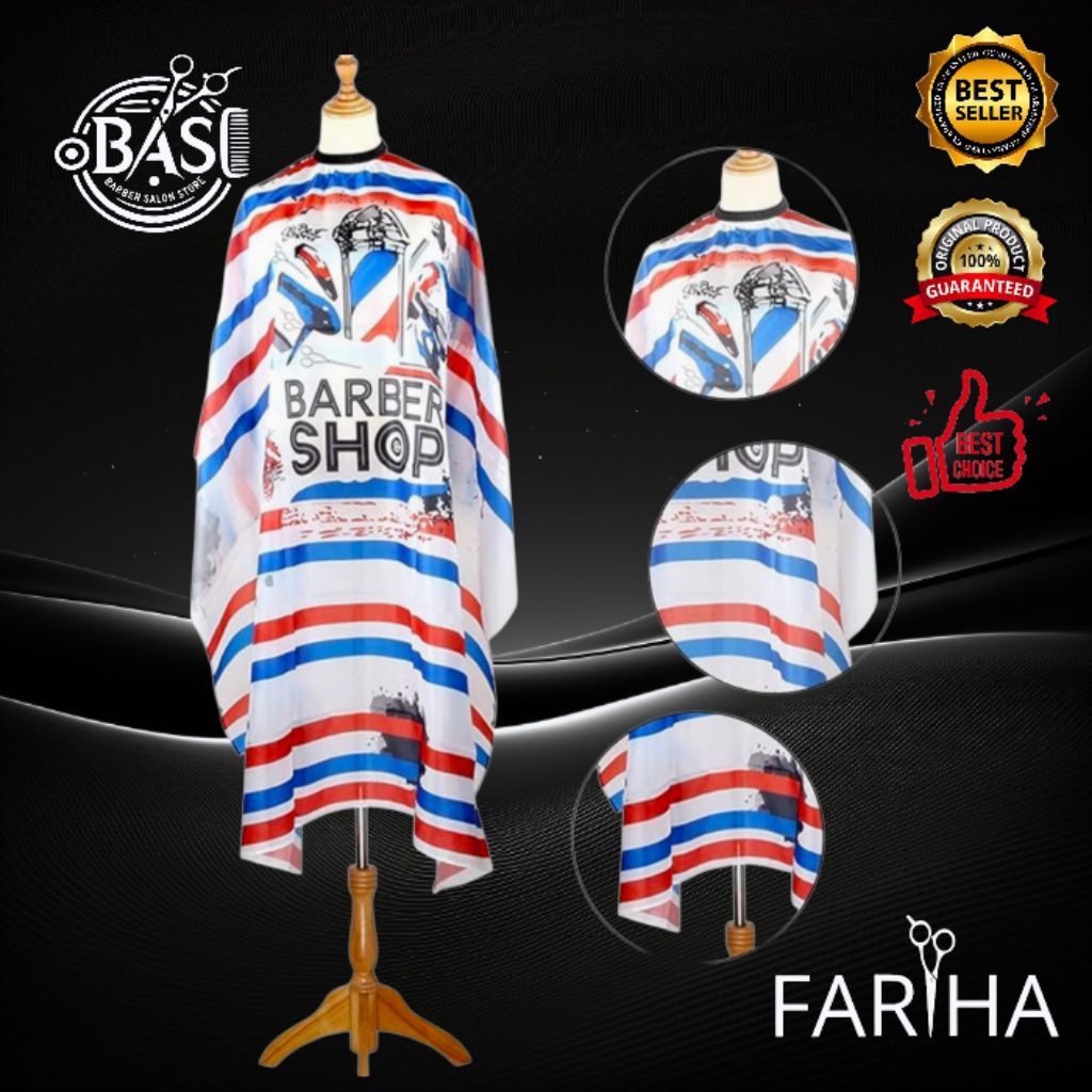 Kain Barbershop Kep Kip Kain Apron Barbershop Bahan Premium Grade