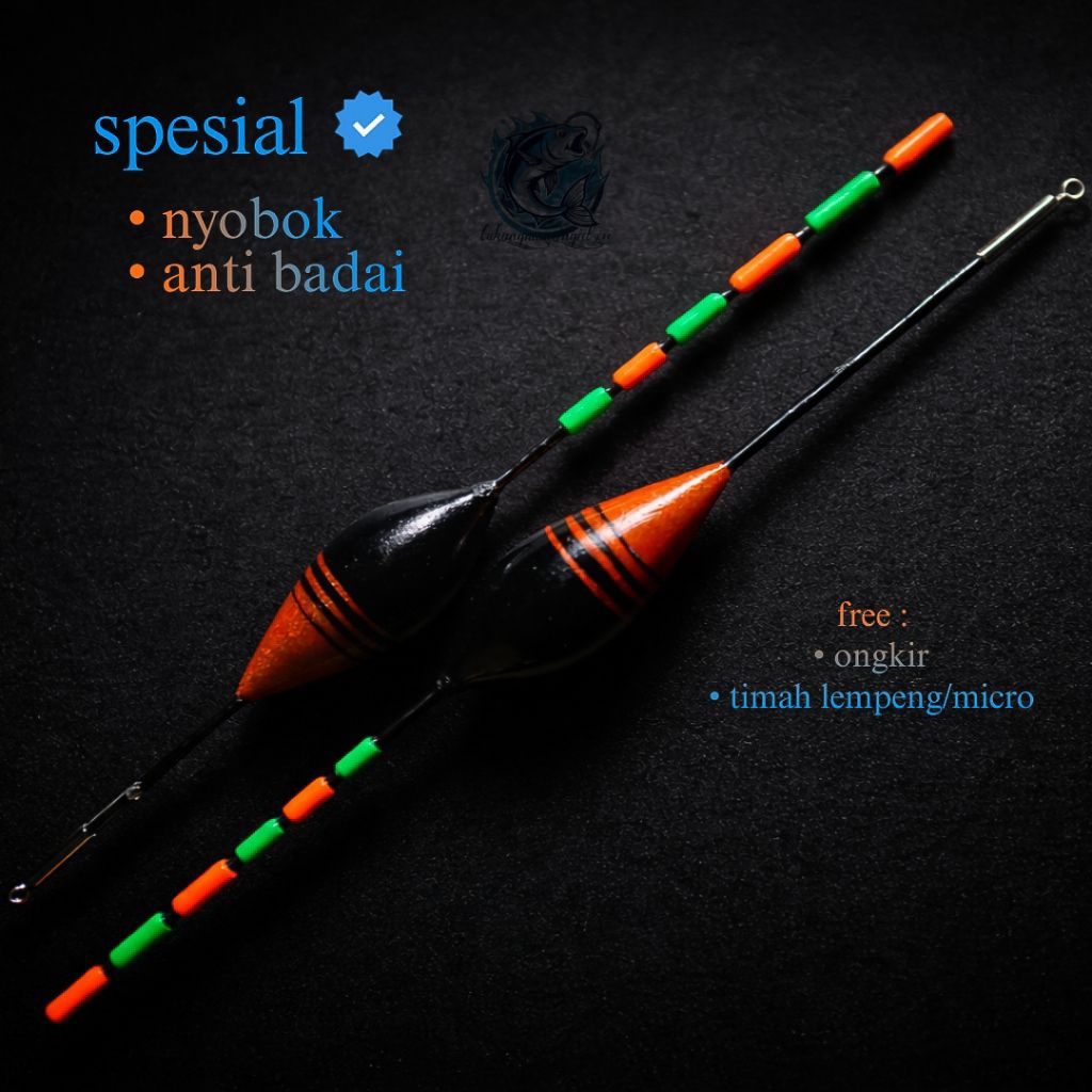 pelampung pancing anti badai super sensitif | panjang 15cm 20cm 25cm 30cm | lilit benang