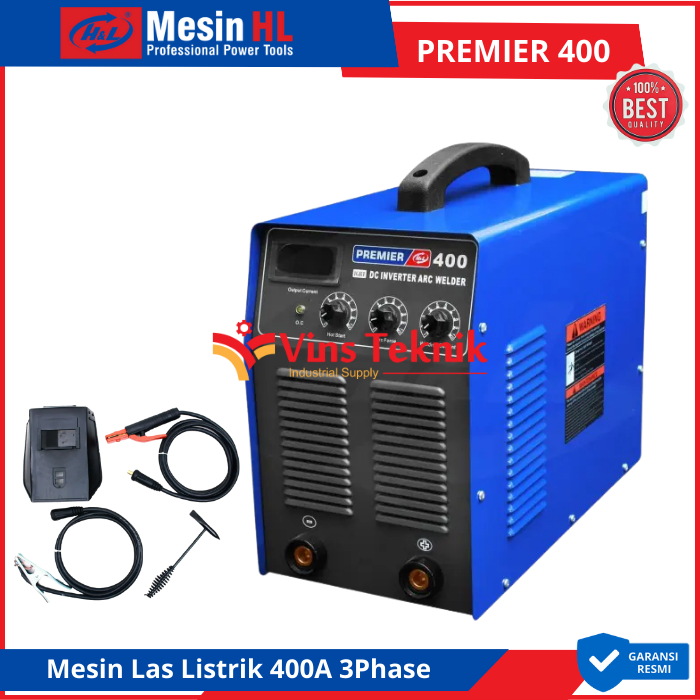 H&L Premier400 Mesin Las Listrik 400A Travo Las Inverter Trafo Las MMA400 Inverter Premier 400 3 Pha