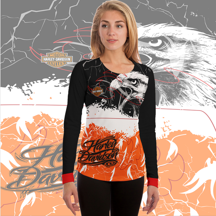 kaos HARLEY DAVIDSON wanita art 2 terbaru fullprint